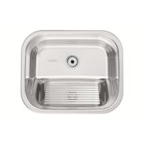Tanque Hera 34L de Sobrepor Aço Inox Polido Prata Tramontina