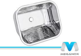 Tanque Inox 22 Litros Meganox 40x40x22cm Alto Brilho