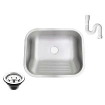 Tanque Inox 304 Fosco 50x40 Grande Sobrepor E Embutir 32l