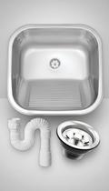 Tanque Inox 304 Fosco Lavanderia 40x34x20cm Tanque Inox 304 Fosco Lavanderia 40x34x20cm