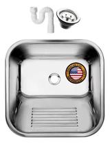 Tanque Inox 40x34 - Sobrepor E Embutir + Válvula As inox 304 - American Steel
