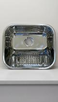 Tanque Inox 40x34cm Lavanderia Pequeno Brilhante Tanque Inox 40x34cm Lavanderia Pequeno Brilhante