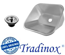 Tanque Inox 40x40x22 (AÇO 304) - TRADINOX (ORIGINAL) + válvula