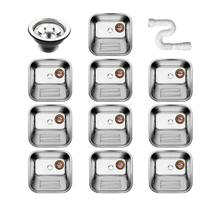 Tanque Inox 40x40x22 American Steel Sobrepor 10 Unidades Tanque Inox 40x40x22 American Steel Sobrepor 10 Unidades