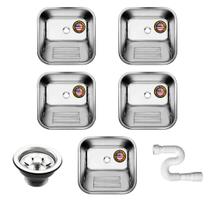 Tanque Inox 40x40x22 American Steel Sobrepor 5 Unidades Tanque Inox 40x40x22 American Steel Sobrepor 5 Unidades