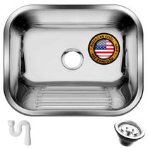 Tanque Inox 50X40 Grande 304 - Sobrepor- Embutir + Válvula + Sifão Tanque Inox 50X40 Grande 304 - Sobrepor- Embutir + Válvula + Sifão