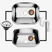 Tanque Inox 50x40 Tanque S/esfregador Grande Inox 304 Tanque Inox 50x40 Tanque S/esfregador Grande Inox 304