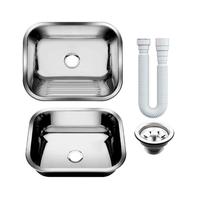 Tanque Inox 50x40 Tanque SEM esfregador Grande 304 Sobrepor AS Tanque Inox 50x40 Tanque SEM esfregador Grande 304 Sobrepor AS