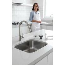 Tanque Inox 50x40cm 34L Prime Acetinado + Válvula e Sifão