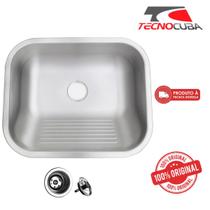Tanque Inox 50x40x22 Aço 304 Acabamento Fosco Escovado
