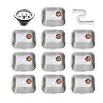 Tanque Inox 50x40x23 American Steel Fosco 10 Unidades