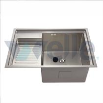 Tanque Inox 70x46x30cm Lavanderia Welle Tanque Inox 70x46x30cm Lavanderia Welle