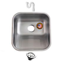 Tanque Inox American Steel 40X40 Fosco 22L Inox 304 +Válvula
