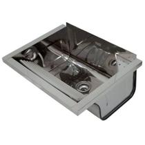Tanque Inox Com Espelho 44 x 51 x 25 x 05 30 Litros Com Válvula Pianox