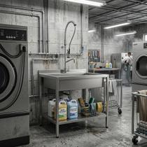 Tanque Inox com Estrutura Reforçada e Cuba Profunda Praticidade e Resistência para Lavanderias e Clínicas Tanque Inox com Estrutura Reforçada e Cuba Profunda Praticidade e Resistência para Lavanderias e Clínicas