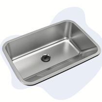 Tanque Inox Grande 60x40x22cm Fosco Ghelplus Cor Acetinado 10.04.20448