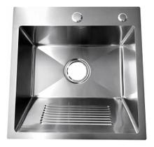 Tanque Inox Quadrado Escovado Para Lavanderia 45x48x20cm Tanque Inox Quadrado Escovado Para Lavanderia 45x48x20cm