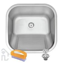 Tanque Inox Tramontina 40x40 Hera Prime Acetinado/Fosco C/Escovinha