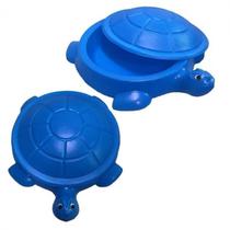 Tanque Jabuti Tartaruga Caixa De Areia Água AZUL ESCURO Infantil c/ 100 bolinhas