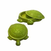 Tanque Jabuti Tartaruga Caixa De Areia Água VERDE LIMÃO Infantil c/ 100 bolinhas