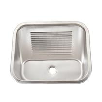 Tanque Lavanderia 55 X 45 Com Válvula Aço Inox 201 Especificações:55*45