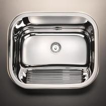 Tanque Lavanderia Aço Inox 304 Embutir 40X40x22cm Extra Fundo Polido Brilhante Tanque Lavanderia Aço Inox 304 Embutir 40X40x22cm Extra Fundo Polido Brilhante