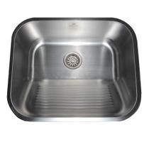 Tanque Lavanderia Escovado 44x44 Aço Inoxidável 304 Premium