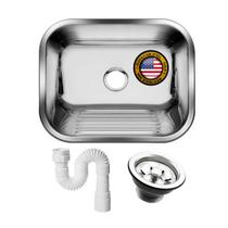 Tanque Lavanderia Inox 304 Grande 50x40 Sobrepor Embutir 30l