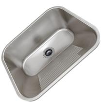 Tanque Lavanderia Monobloco 30L Aco Inox 304 Escovado CT-50 Luxo 50x40x23mm MEKAL 90010195016