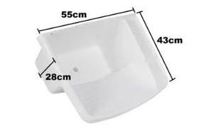 Tanque Lavar Roupa de Plástico 15L Metasul Branco