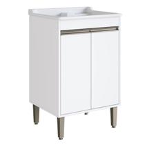 Tanque Lavare 30L PP com Balcão 2 Portas MDP com Válvula e Sifão Maxicasa Tanque Lavare 30L PP com Balcão 2 Portas MDP com Válvula e Sifão Maxicasa