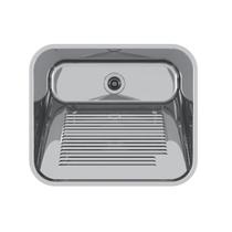 Tanque Mekal 60 Litros em Aço Inox Alto Brilho 60x50x28,5 cm CT60