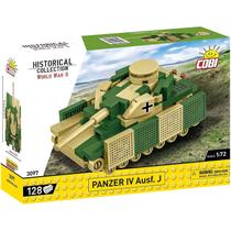 Tanque Militar Alemão Panzer Iv Ausf.J Com 128 Pcs Bloco de Montar Cobi