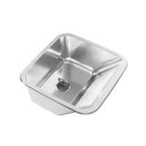 Tanque Monobloco Embutir Inox Polido 30 Litros com Válvula 3" 10.04.20447 Lavanderia Guelplus