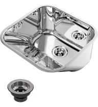 Tanque Monobloco Embutir/Sobrepor 25L Com Valv Lóggica Alto Brilho 40x40x23