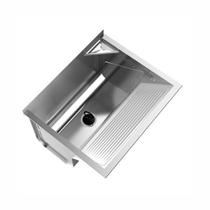 Tanque para Lavanderia em Aço Inox de Parede Avulso 500 Super com Suporte 60,8x50,6x43,4cm 68 Litros Tanque para Lavanderia em Aço Inox de Parede Avulso 500 Super com Suporte 60,8x50,6x43,4cm 68 Litros