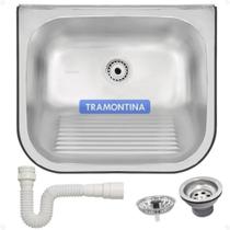 Tanque Parede 50x40 Inox Tramontina Grande 34 Litros Escovado