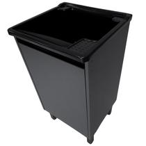 Tanque Plástico 26L Com Gabinete MDF Chumbo Puxador Perfil Para Torneira De Bancada