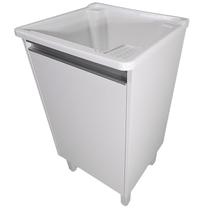 Tanque Plástico 26L com Gabinete MDF Puxador perfil e Base para Torneira de Bancada