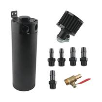 Tanque Separador Universal De Alumínio 750ML Com 2 Portas E Válvula De Drenagem Para Recuperação De Tanque Separador Universal De Alumínio 750ML Com 2 Portas E Válvula De Drenagem Para Recuperação De