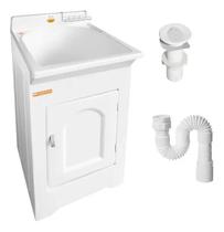 Tanque Stilofibras 32 Litros Frontal + Kit Instalação - BRANCO