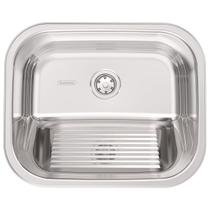 Tanque Tramontina Hera 34 L em Aço Inox Polido 50 x 40 cm com Válvula Tanque Tramontina Hera 34 L em Aço Inox Polido 50 x 40 cm com Válvula