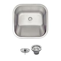 Tanque Tramontina Hera 40x40 94403107 Inox Acetinado