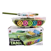 Tanque Transparente Brinquedo Tank Bate E Volta Luz Música Tanque Transparente Brinquedo Tank Bate E Volta Luz Música
