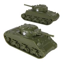 Tanques de brinquedo BMC CTS WW2 Sherman 15 cm verde oliva, 2 peças Tanques de brinquedo BMC CTS WW2 Sherman 15 cm verde oliva, 2 peças