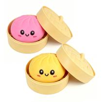 Tansix 2 unidades de squishies de bolinho com glitter para alívio do estresse Tansix 2 unidades de squishies de bolinho com glitter para alívio do estresse
