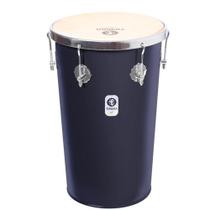 Tantan reto timbra 12x50cm preto fosco aro cromado pele animal