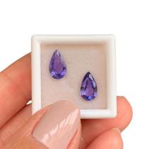 Tanzanita Gota Lágrima Par 3,16ct