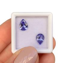 Tanzanita Gota Par 1,91ct
