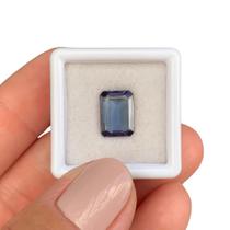 Tanzanita Unheated Azul Verde Baguete Retangular 3,49ct